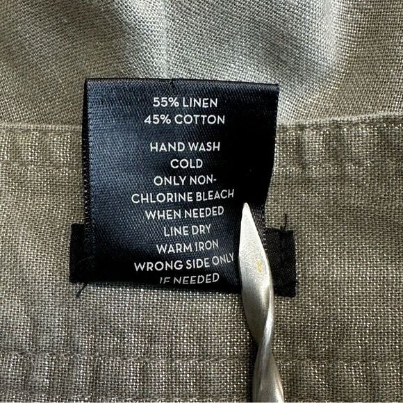 ANN TAYLOR Signature Linen/Cotton Taupe Gray Color Size 4 - Picture 5 of 12